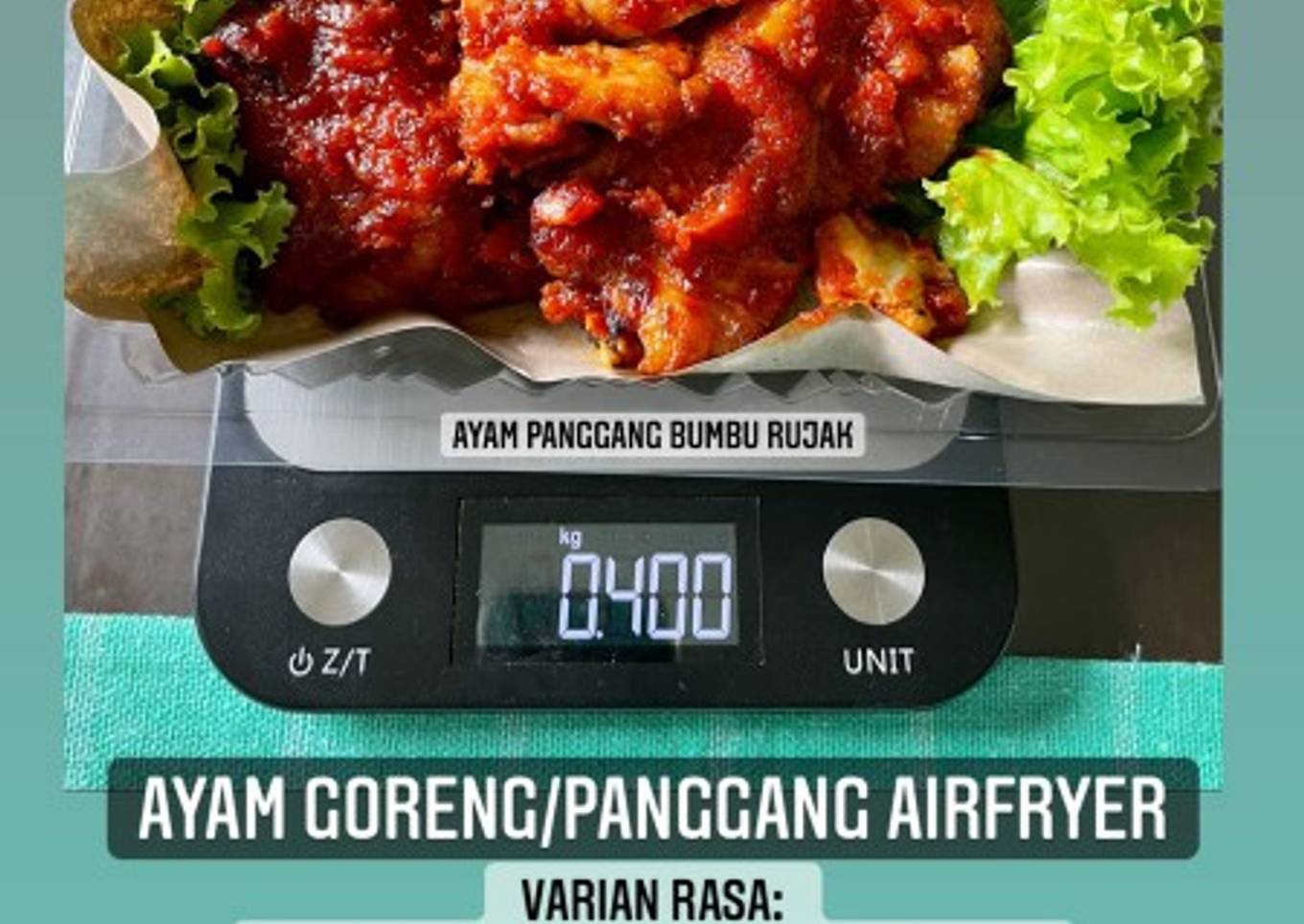Ayam panggang bumbu rujak