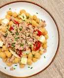 Ensalada de garbanzos con vinagreta casera