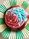 Buttercream de coco de dos colores