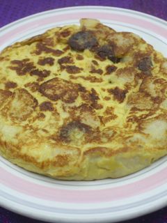 Una foto de Tortilla de peras