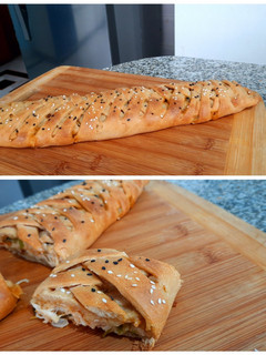 A picture of Chicken bread.