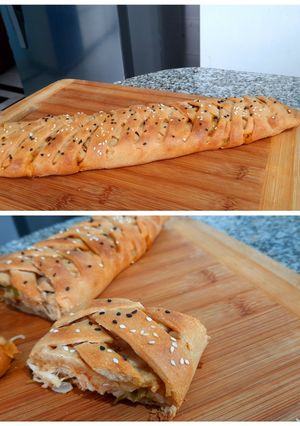 A picture of Chicken bread.