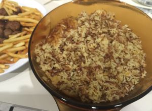 Una foto de Arroz con Pasta de Angel (Fideos)
