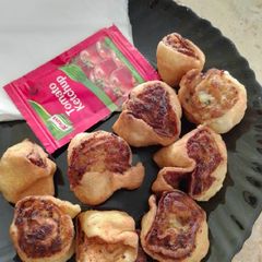 A picture of Crispy wheel bites.