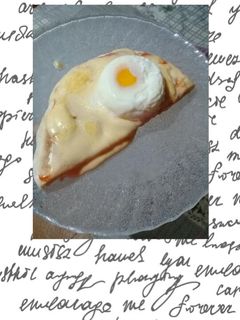 Una foto de Pizza en sartén con huevo express🍕