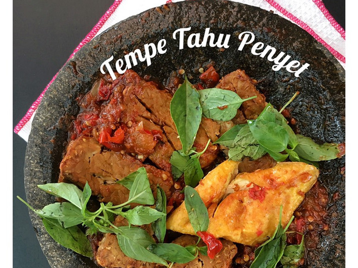 Ini dia! Bagaimana cara buat Tempe dan Tahu Penyet Sambal Terasi  nikmat