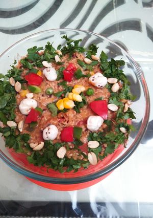 A picture of Masala oats.