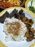 Paru Babat Usus Sapi Goreng | Sambal Mangga Muda