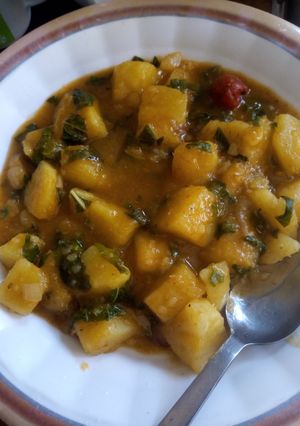 A picture of Yam porridge.