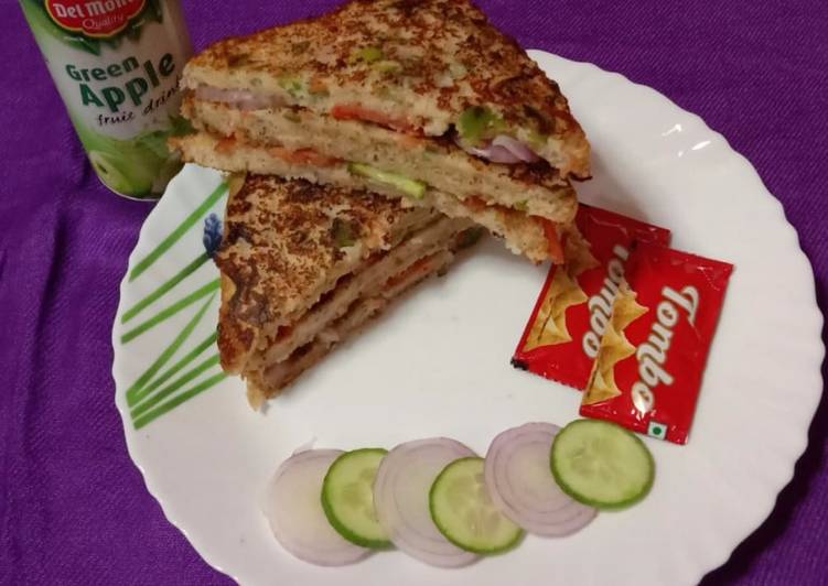 Simple Way to Prepare Perfect Uttapam Sandwich