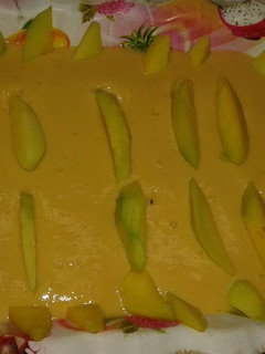 Una foto de Postre de mango