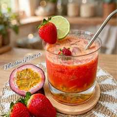 पैशन फ्रूट स्ट्रॉबेरी कूलर (Passion Fruit Strawberry Cooler)-レシピのメイン写真