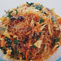 A picture of Stir Fry Korean Inspired Glass Noodles.
