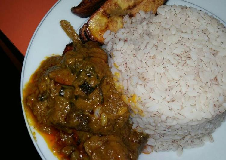 Steps to  Ofe Akwu and Ofada Rice