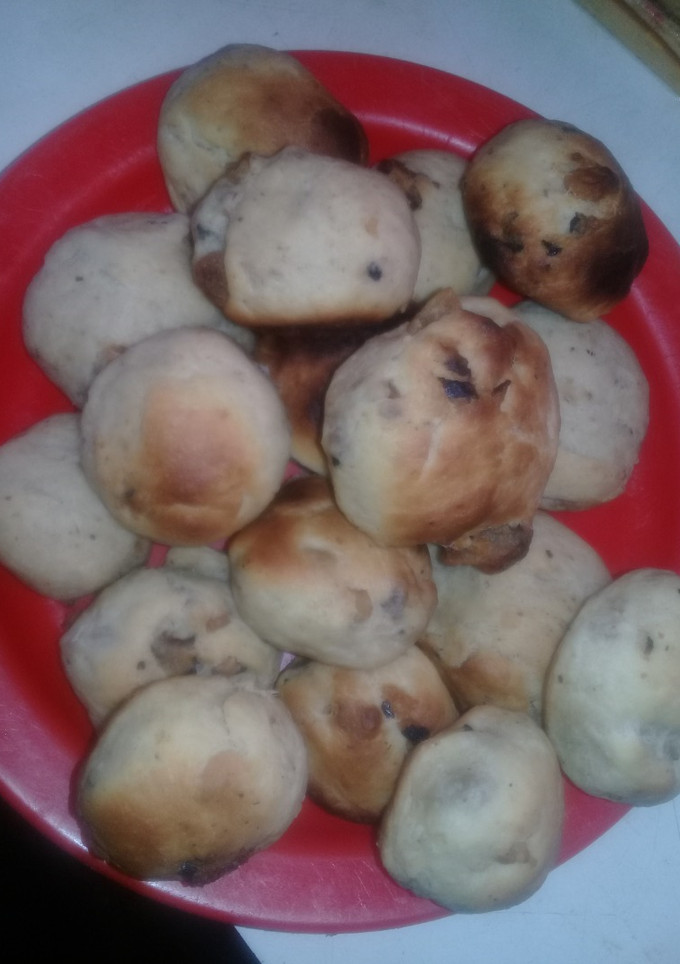 Una foto de Pancitos  caseros con chicharrón