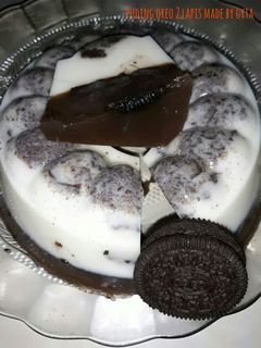 Foto resep Puding oreo 2 lapis