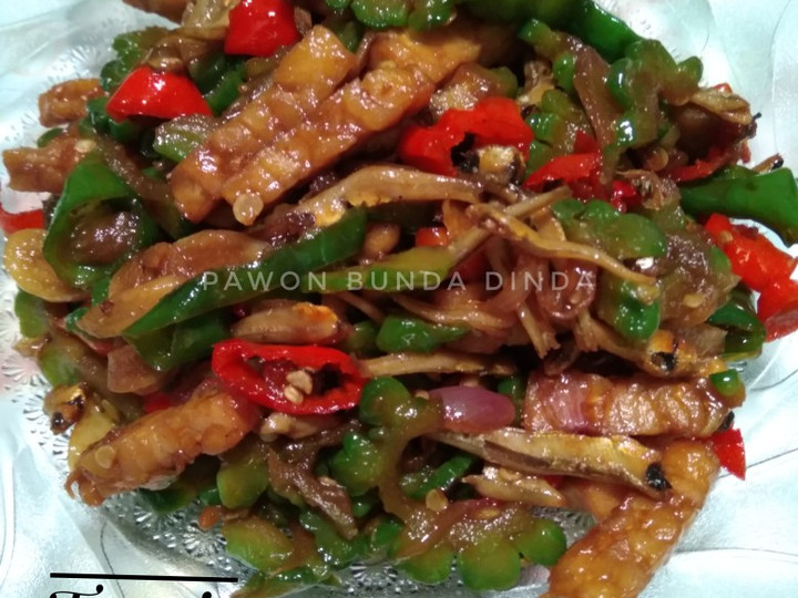 Cara Gampang Membuat Tumis (PTT) pare tempe teri pedes manis Anti Gagal