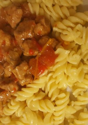 A picture of Sara's pork concoction xx.