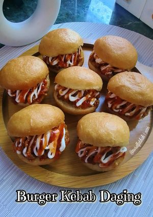 Gambar Burger Kebab Daging