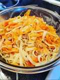 Spring Carrot & Fettuccine Noodles