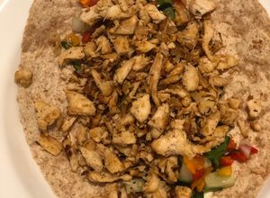 Una foto de Wrap de pollo súper sano ✌️