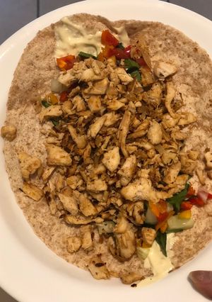 Una foto de Wrap de pollo súper sano ✌️