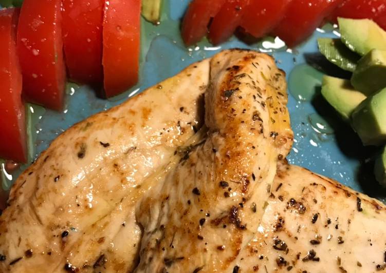 Pollo de corral al limón 🍋 con crudités