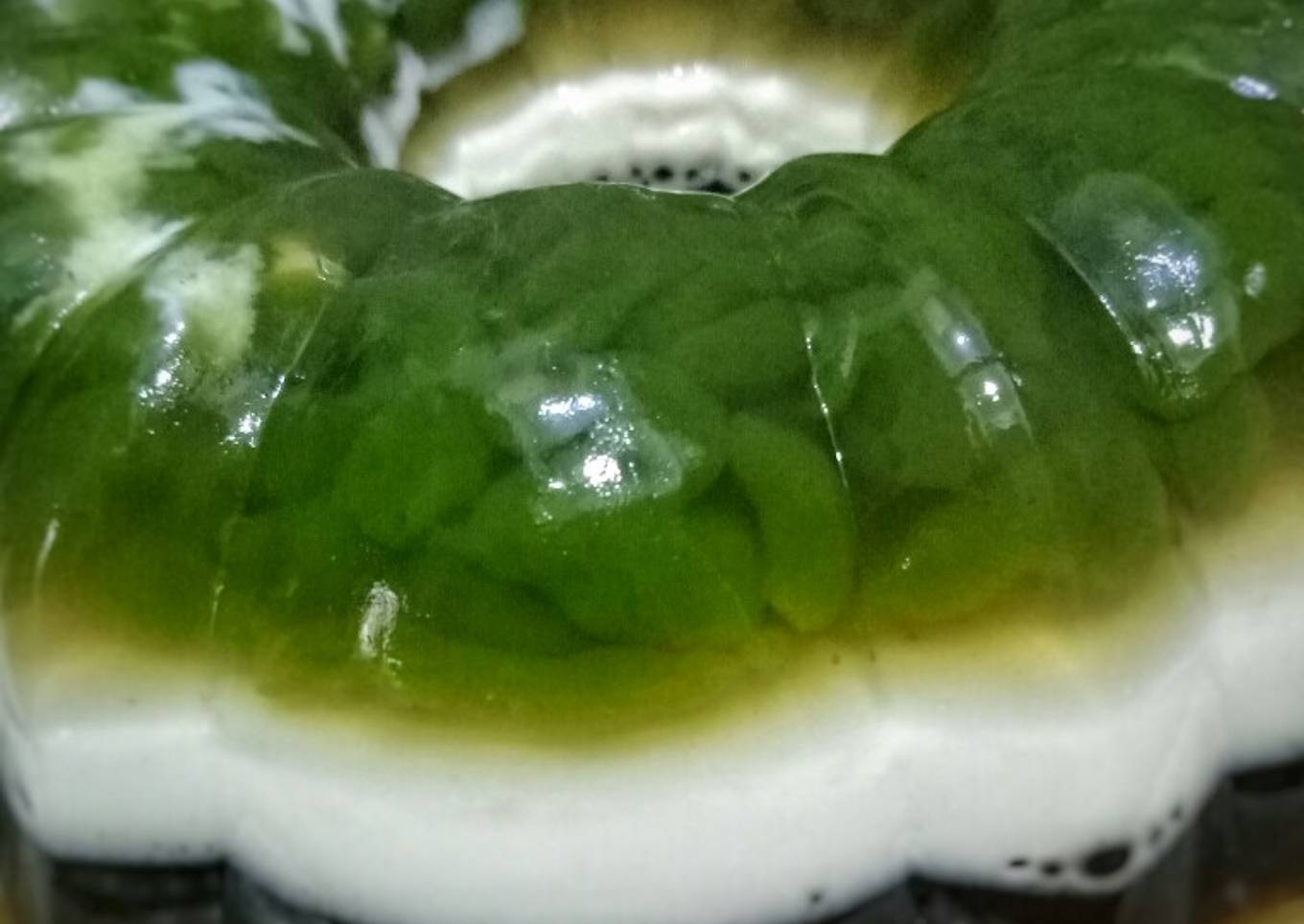 Puding lapis cendol