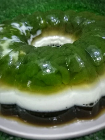 Cara Mudah Membikin Resep Puding lapis cendol yang Bikin Ngiler Anti Ribet, Lezat Sekali