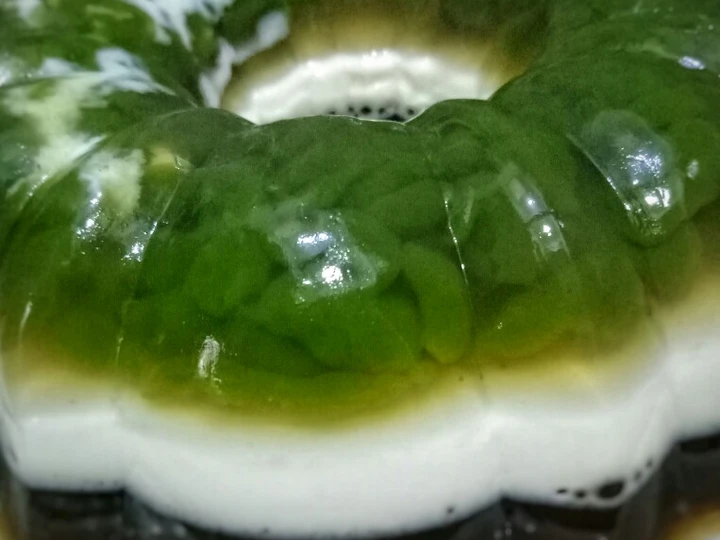 Cara Mudah Membikin Resep Puding lapis cendol yang Bikin Ngiler Anti Ribet, Lezat Sekali