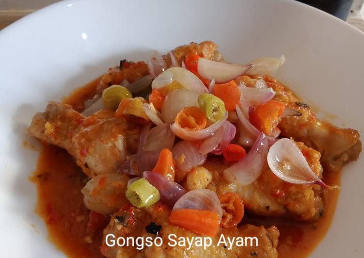 Resep Gongso Sayap Ayam, Lezat