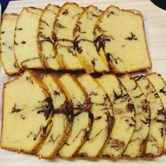 A picture of Chocolate Marble Tea Cake ☕🥧🥧☕.