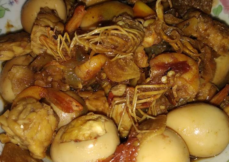 Sambel Goreng Udang dan Telur Puyuh