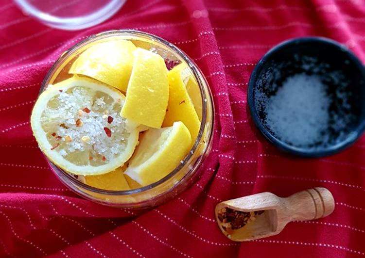 Simple Way to Prepare Ultimate Spiced Pickled Lemon