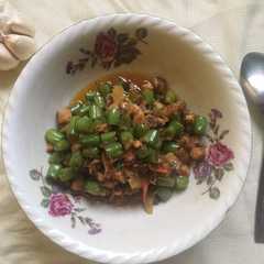 Tumis Buncis & Ikan Cue/Ikan Pindang/Ikan Keranjang-レシピのメイン写真
