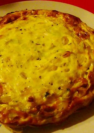 Foto principal de Pastel de puerro y gambas