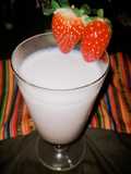 Batido de fresa 💜 para el desayuno