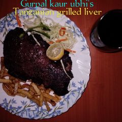 A picture of Tanzanian grilled liver 🧄🍋🌶️.