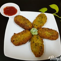 A picture of Poha Cutlets.