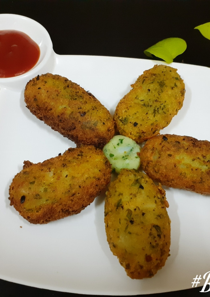 A picture of Poha Cutlets.