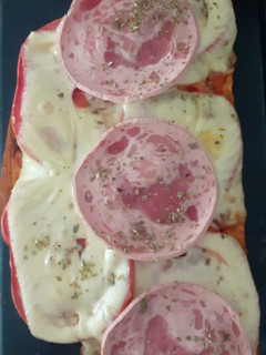Una foto de Pizza