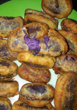 Hình của món Bánh Kén Khoai Lang Tím.