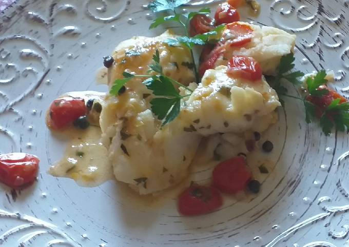 Merluzzo con pomodorini