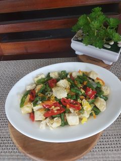 Foto resep Tumis Tahu Kacang Panjang Telur