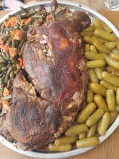 صورة لوصفة خاروف محشي ورق عنب وكوسا