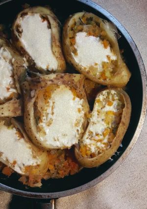 Una foto de Papas rellenas facilísimo!!