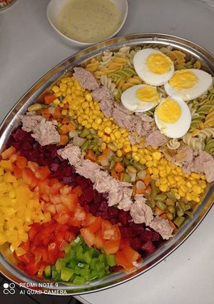 Une photo de Salade de torsade 3couleurs