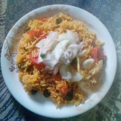 A picture of Madrasi veg pulao.
