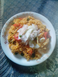 A picture of Madrasi veg pulao.