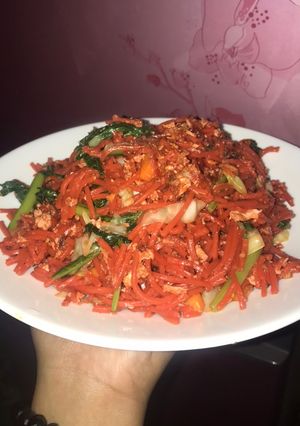 Foto resep Mie Merah Organik Khas Banjarmasin (mie habang)